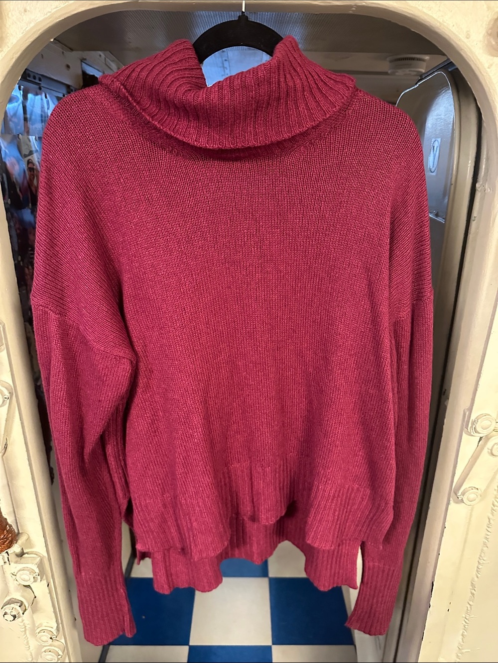 Anthropologie Rose Pink Turtleneck Sweater Size M
